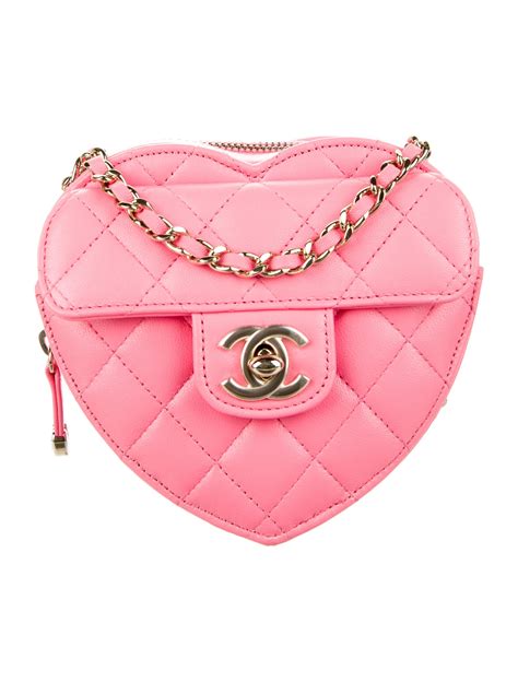 chanel cc in love heart bag|chanel heart shaped bag.